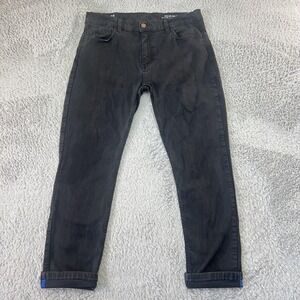 Mugsy Jeans Men 34x29 Black Squid Inks Slim Tapered Stretch Casual Denim Comfort